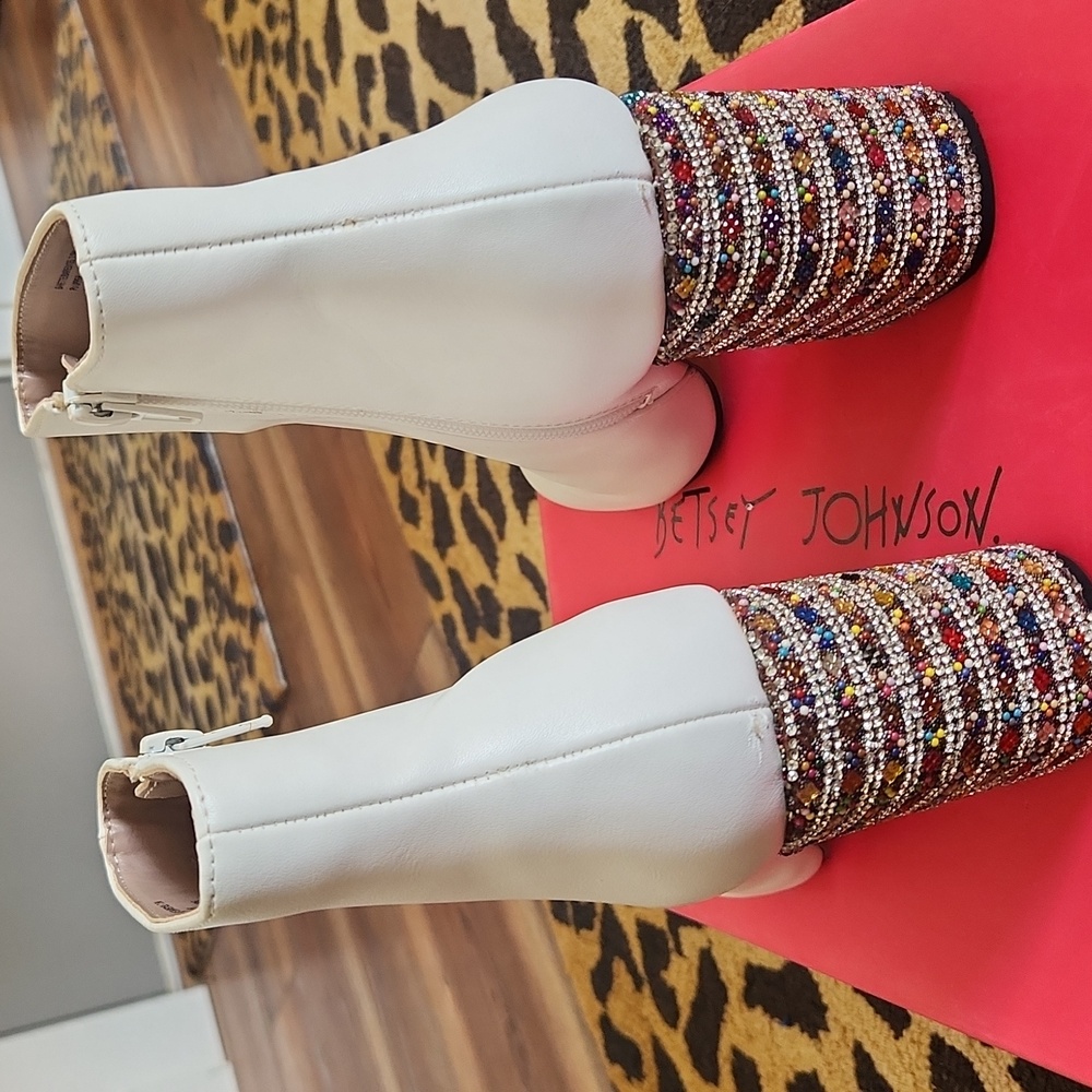 Betsey Johnson Jeweled Heel Bootie - Picture 7 of 13